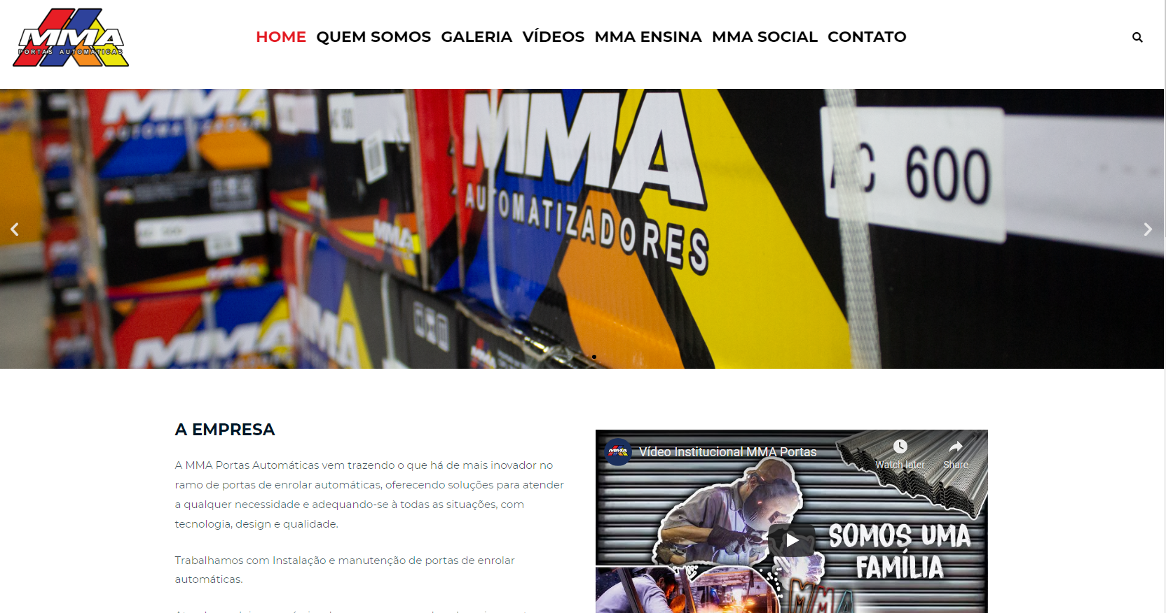 Site MMA - Portfolio